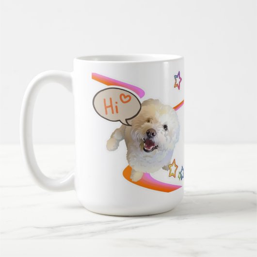 Mug Dire simplement "Bonjour" (Gauche)