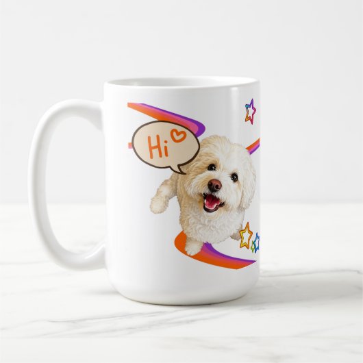 Mug Dire simplement "Bonjour" (Gauche)