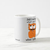 Mug Dire un chat moustache en caricature (Devant droit)