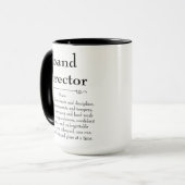 Mug Directeur de bande Définition Merci Cadeau (Devant gauche)