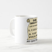 Mug Directeur De Bande Liste Des Règles (Devant gauche)