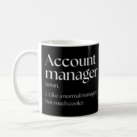 Mug Directeur de compte comme un gestionnaire normal m (Gauche)