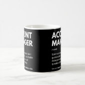 Mug Directeur de compte Définition de travail drôle (Centre)