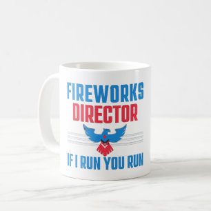 MUG DIRECTEUR DE FEU D'ARTIFICE - SI JE COURS TU COURS