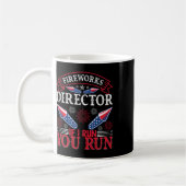 Mug Directeur de Fireworks Drapeau américain 4 juillet (Gauche)