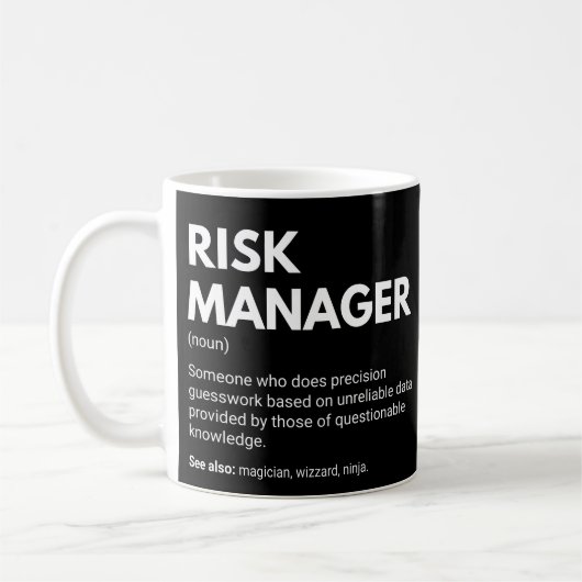Mug Directeur de gestion des risques Définition de tra (Gauche)