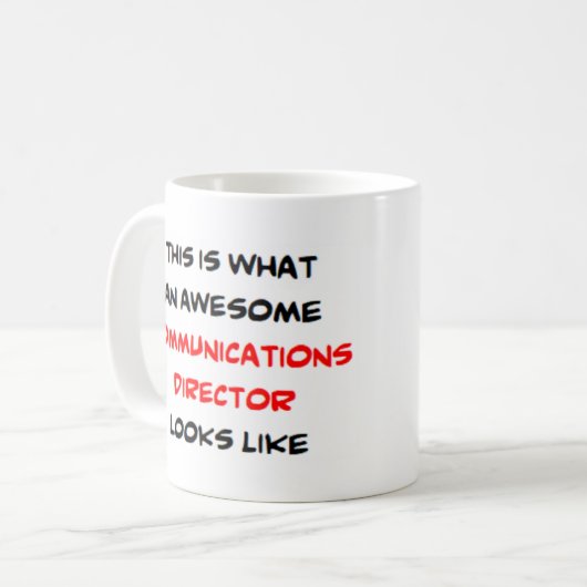 Mug directeur des communications, génial (Devant gauche)