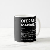 Mug Directeur des opérations Définition drôle de trava (Devant droit)