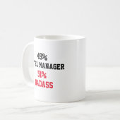 Mug Directeur d'hôtel  Badass (Devant gauche)