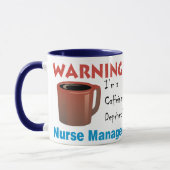 Mug Directeur d'infirmière déshérité par caféine (Gauche)