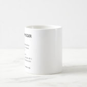 Mug Directeur général Définition de travail (Centre)