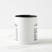 Mug Directeur général - Nutrition Facts, Nutrition Fac (Centre)