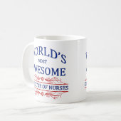 Mug Directeur le plus impressionnant Of Nurses du (Devant gauche)