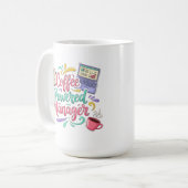 Mug Directeur propulsé par le café Bureau professionne (Devant gauche)