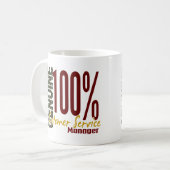 Mug Directeur véritable de service à la clientèle (Devant gauche)