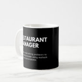 Mug Directeurs de restaurant et définition drôle de ch (Devant gauche)