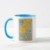 Mug Direction Sud - Côte Est États-Unis (Gauche)