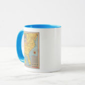 Mug Direction Sud - Côte Est États-Unis (Devant gauche)