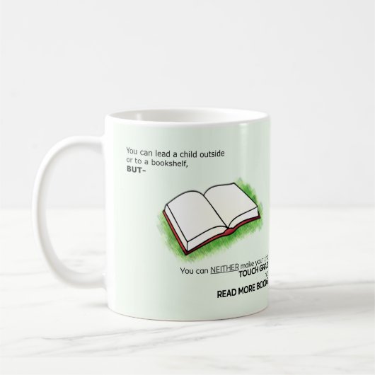 Mug Diriger un enfant à l'extérieur ou vers une biblio (Gauche)