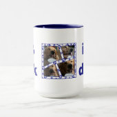 Mug Dirk "amour de tasse" dans le bleu marine (Centre)