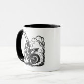 Mug Dirt Bike Burnout (Devant gauche)