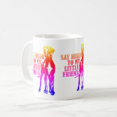 Mug dis bonjour à mon petit ami arc-en-ciel (Devant gauche)