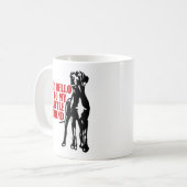 Mug Dis Bonjour à mon petit ami Great Dane Coffee Mu (Devant gauche)