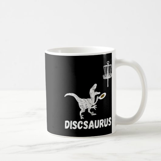 Mug Disc Golf Dinosaur Frolfing T-rex Dino Funny Disc  (Droite)