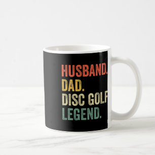 Mug Disc Golf Drôle de mari Papa Légende Vintage Frisb