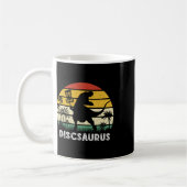Mug Disc Golf Retro Dinosaur Disc Golf Player Frolf Fl (Gauche)