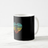 Mug DiscGolf - Panier cible rétro Vintage (Devant droit)