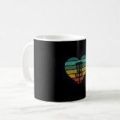 Mug DiscGolf - Panier cible rétro Vintage (Devant gauche)