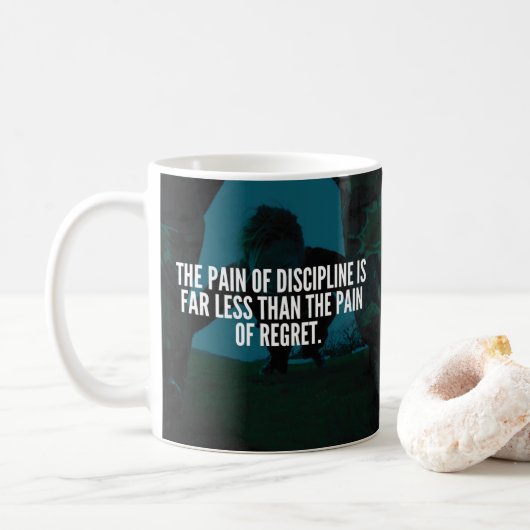 Mug Discipline - Inspiration de l'entraînement (Avec donut)