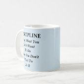 Mug Discipline - Nouvelle définition (Devant gauche)