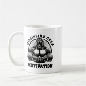 Mug Discipline Over Motivation Weightlift Gym Quotes G (Gauche)