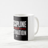 Mug Discipline plutôt que motivation (Devant droit)