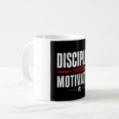 Mug Discipline plutôt que motivation (Devant gauche)