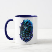 Mug Discipline sur Hype Blue Glow Bitcoin Crypto (Gauche)