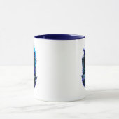 Mug Discipline sur Hype Blue Glow Bitcoin Crypto (Centre)