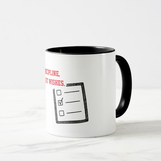 Mug Discipline Turns Goals Into Reality (Devant droit)
