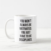 Mug Discipline vs Motivation - Entraînement inspirant (Gauche)