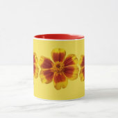 Mug Disco Marigold Orange et Rouge Fleur d'été (Centre)