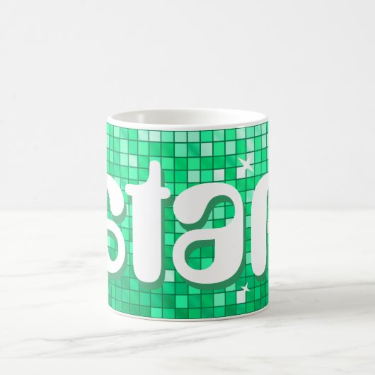 Mug Disco Tiles Jade 'star mug' (Centre)