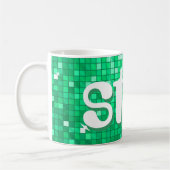 Mug Disco Tiles Jade 'star mug' (Gauche)