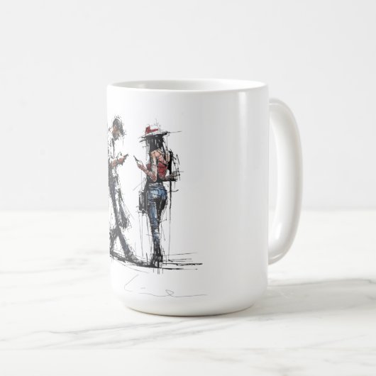 Mug Disconnected Parallel Screens Silent Conversation  (Devant droit)