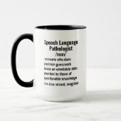 Mug Discours amusant Langue Pathologiste Définition ca (Gauche)