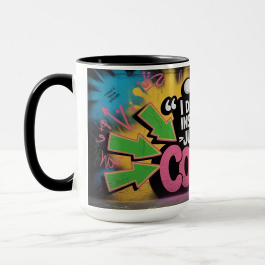 Mug Discours d'encouragement Graffiti - Motivation drô (Gauche)