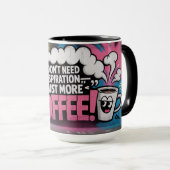 Mug Discours d'encouragement Graffiti - Motivation drô (Devant droit)