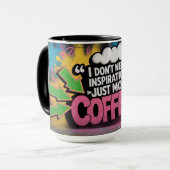 Mug Discours d'encouragement Graffiti - Motivation drô (Devant gauche)