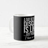 Mug Discus drôle idée cadeau sport (Devant gauche)